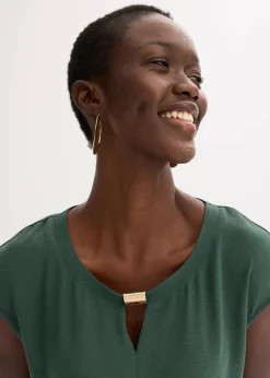 Oversize-Kleid aus strukturiertem Crêpe