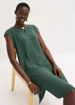 Oversize-Kleid aus strukturiertem Crêpe