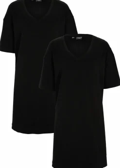 Oversize-Kleid mit aus reiner Baumwolle (2er Pack)