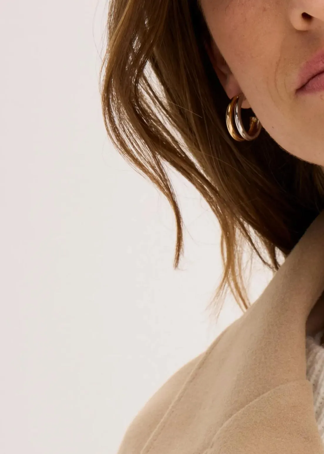 Oversize-Mantel in Wolloptik