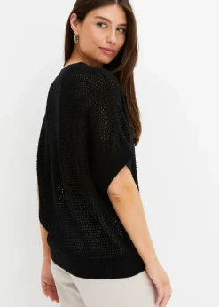 Oversize-Pullover aus Baumwoll-Mix