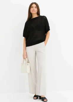 Oversize-Pullover aus Baumwoll-Mix