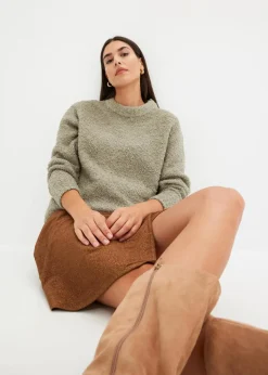 Oversize-Pullover aus Flauschgarn