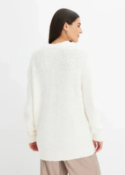 Oversize-Pullover aus Flauschgarn