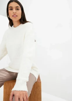 Oversize-Pullover aus Flauschgarn