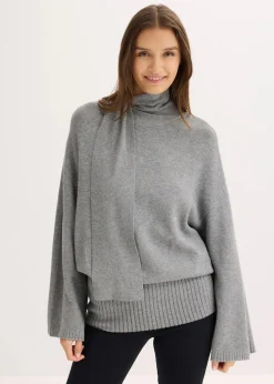 Oversize-Pullover aus softem Viskose-Mix