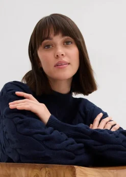 Oversize-Pullover aus softem Viskose-Mix