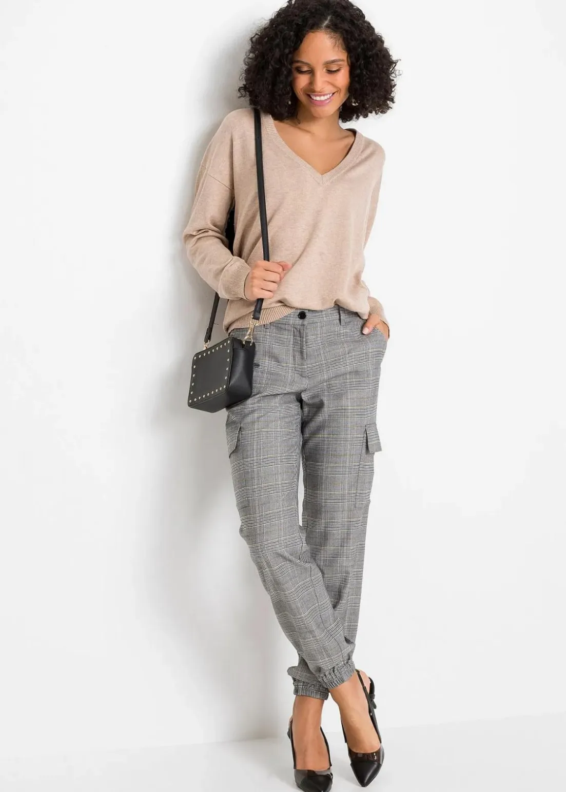 Oversize-Pullover aus Viskose- mix