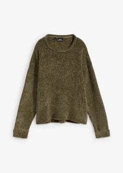 Oversize-Pullover aus weichem Chenille