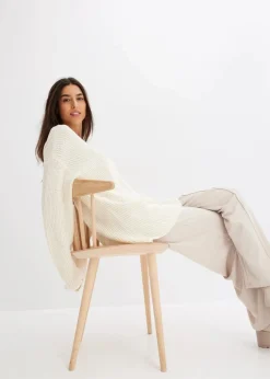 Oversize-Pullover aus Woll-Mix