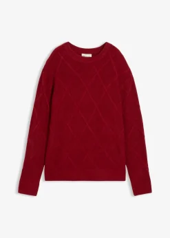 Oversize-Pullover aus Zopfstrick