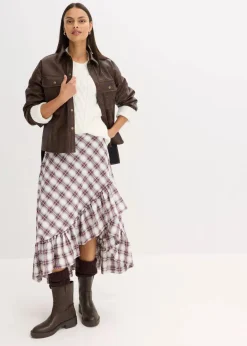 Oversize-Pullover mit Fransen