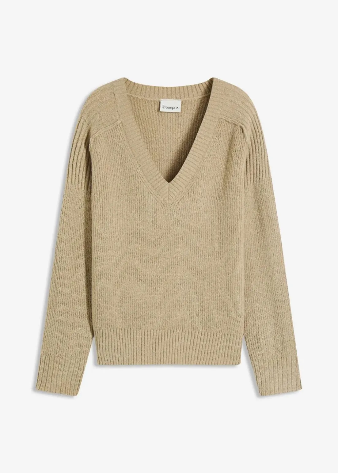 Oversize-Pullover mit V-Ausschnitt