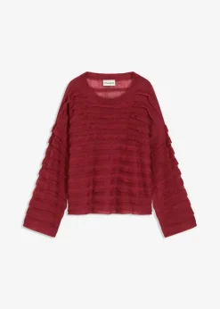 Oversize-Pullover, semi-transparent