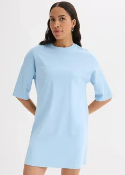 Oversize-Shirtkleid aus schwerer Bio-Baumwolle