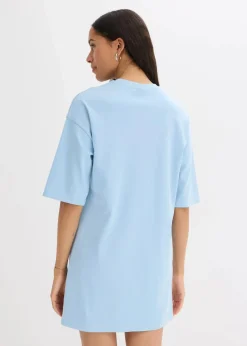 Oversize-Shirtkleid aus schwerer Bio-Baumwolle
