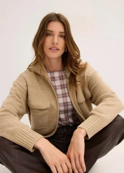 Oversize-Strickjacke