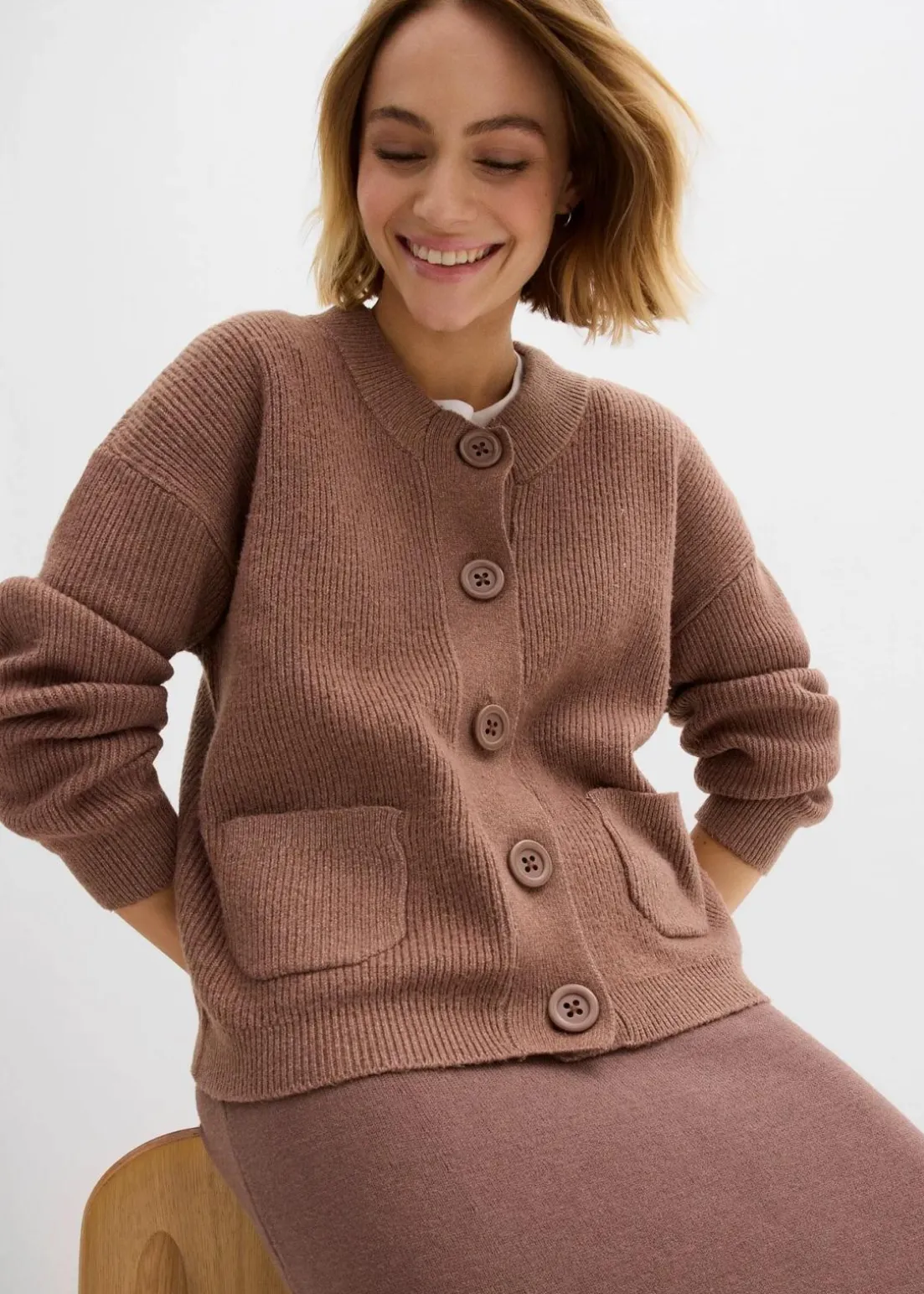 Oversize-Strickjacke