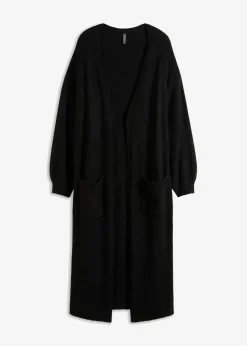 Oversize-Strickjacke in Midilänge