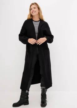 Oversize-Strickjacke in Midilänge