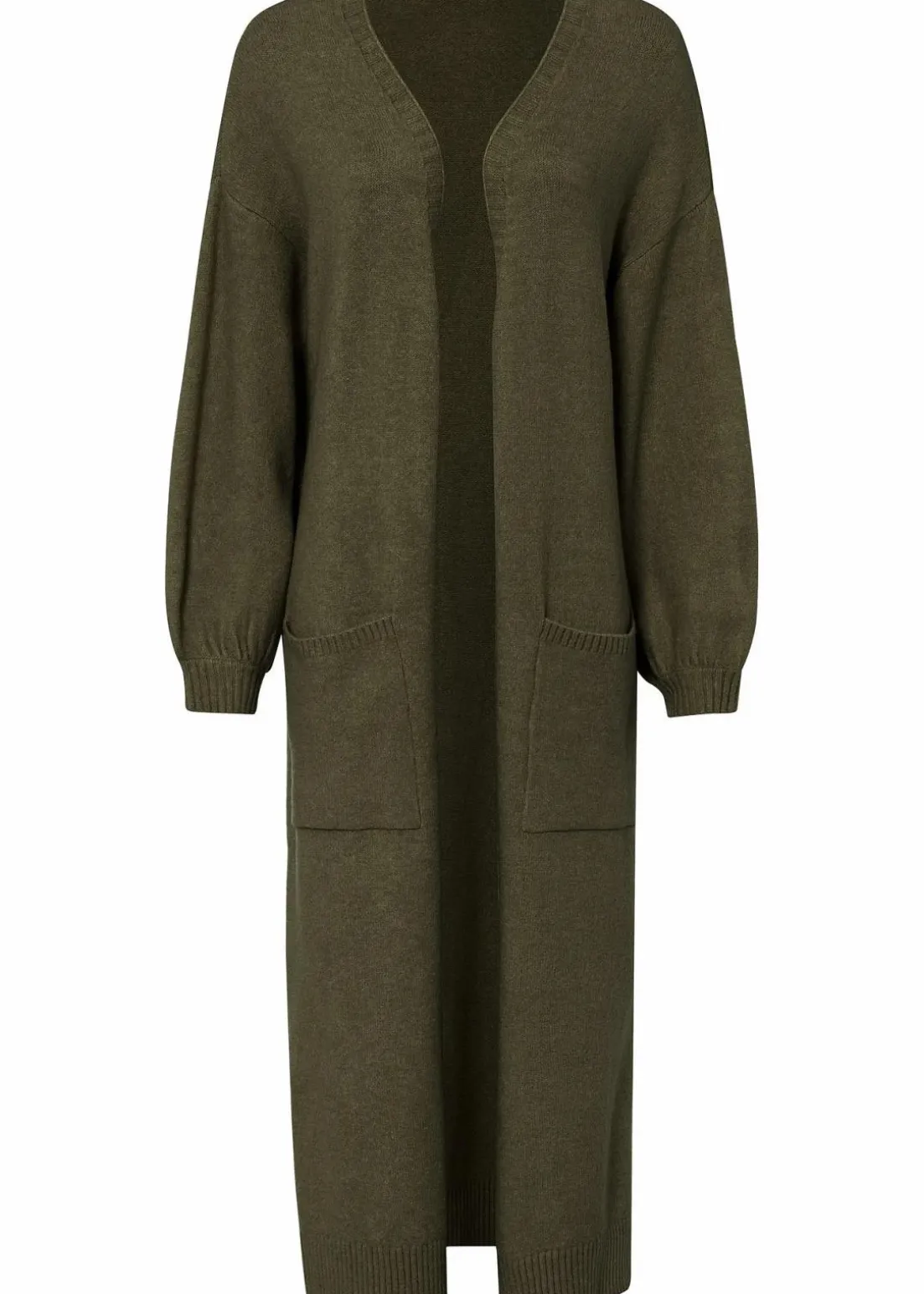 Oversize-Strickjacke in Midilänge