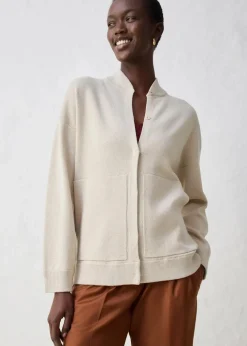 Oversize-Strickjacke mit Merinowolle