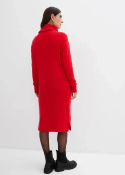 Oversize-Strickkleid mit Rollkragen