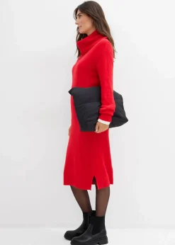 Oversize-Strickkleid mit Rollkragen