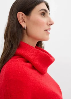 Oversize-Strickkleid mit Rollkragen