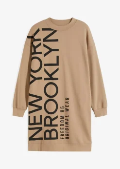 Oversize-Sweatkleid aus weichem Baumwoll-Mix