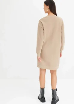 Oversize-Sweatkleid aus weichem Baumwoll-Mix