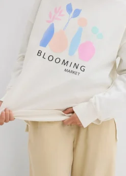 Oversize-Sweatshirt aus Baumwoll-Mix