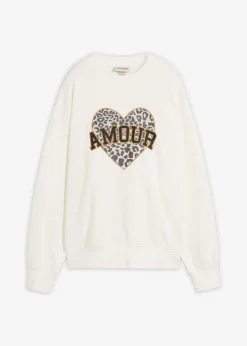 Oversize-Sweatshirt aus Baumwoll-Mix