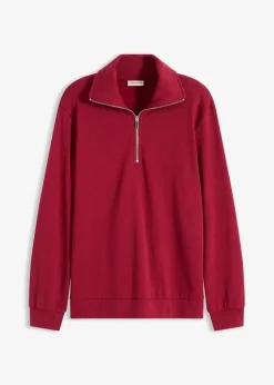 Oversize-Sweatshirt mit Reißverschluss