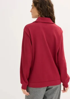 Oversize-Sweatshirt mit Reißverschluss