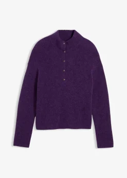 Oversize-Wollpullover mit Alpaka