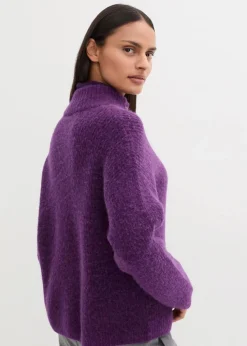 Oversize-Wollpullover mit Alpaka