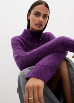 Oversize-Wollpullover mit Alpaka