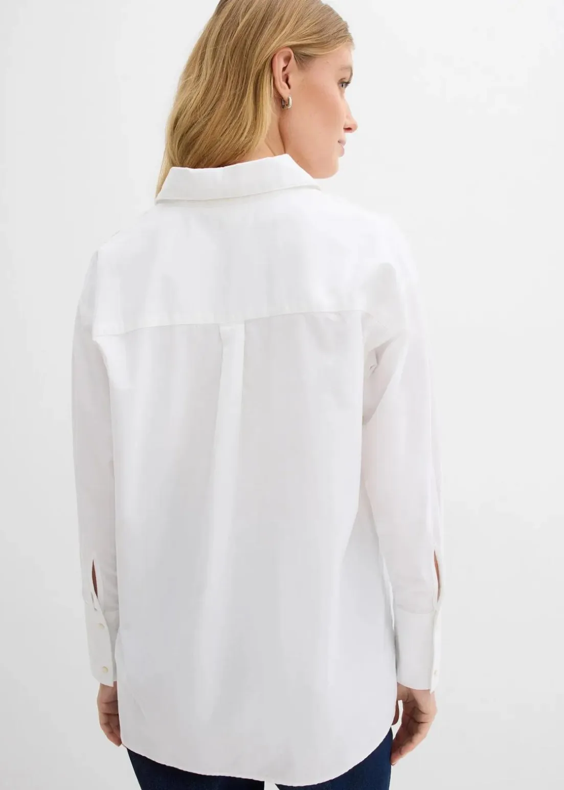 Oxford-Bluse aus Bio-Baumwolle