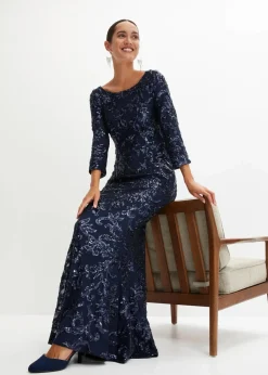 Paillettenkleid mit Rückenausschnitt