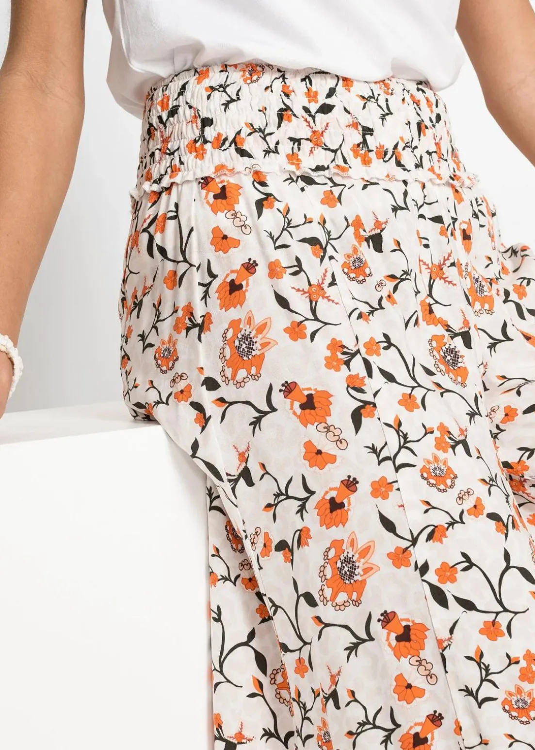 Palazzo-Hose aus fließender Viskose