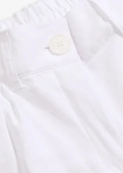 Palazzo-Hose aus Leinen-Mix