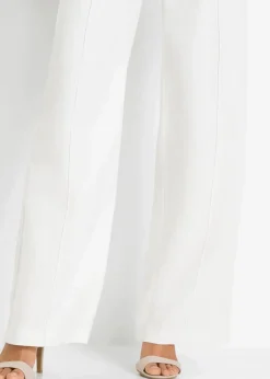 Palazzo-Hose aus luftigem Leinen-Mix