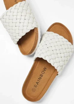 Pantoletten in Flechtoptik