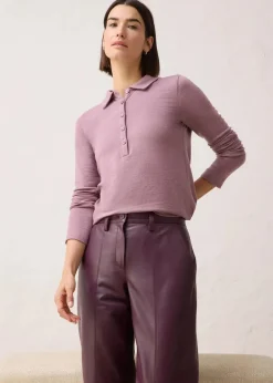 Poloshirt mit Woll-Anteil