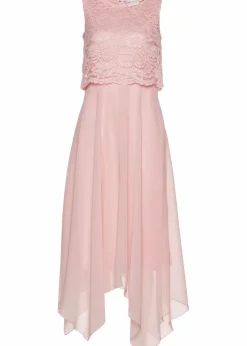 Premium Chiffonkleid mit Spitze