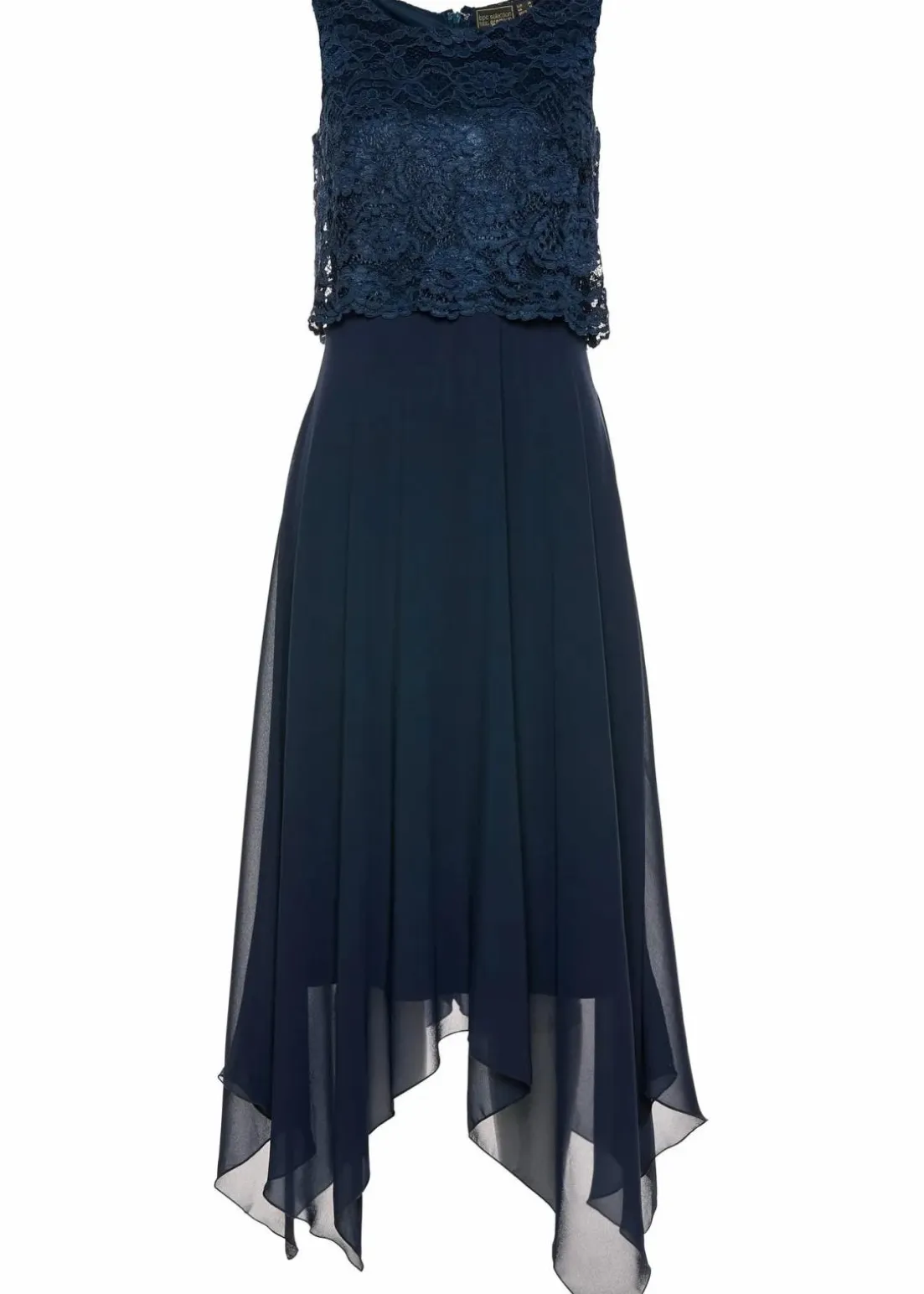 Premium Chiffonkleid mit Spitze