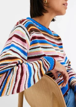 Pullover gestreift