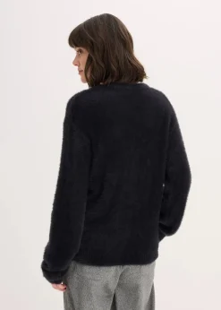 Pullover in Plüsch-Optik