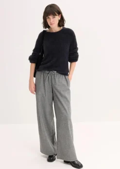 Pullover in Plüsch-Optik